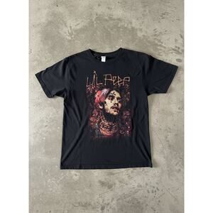 Lil Peep Tee 2017 Black Graphic T-Shirt Size L
